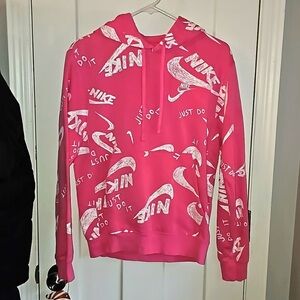 Women’s Nike Pink Graphic Hoodie Size XS